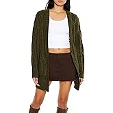 Forever 21 Womens Chunky Knit Cardigan Sweater