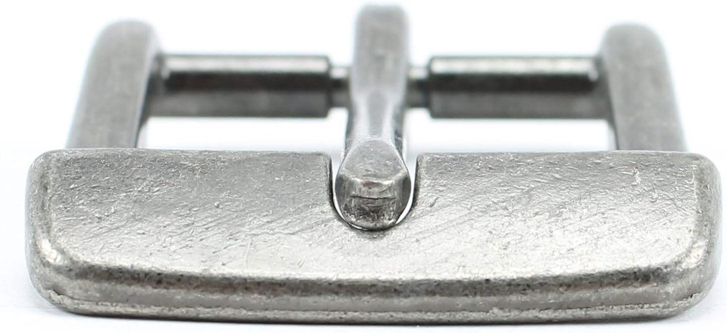 Classic Silver Belt Buckle for Men for Women Replacement Leather Belt: Clothing