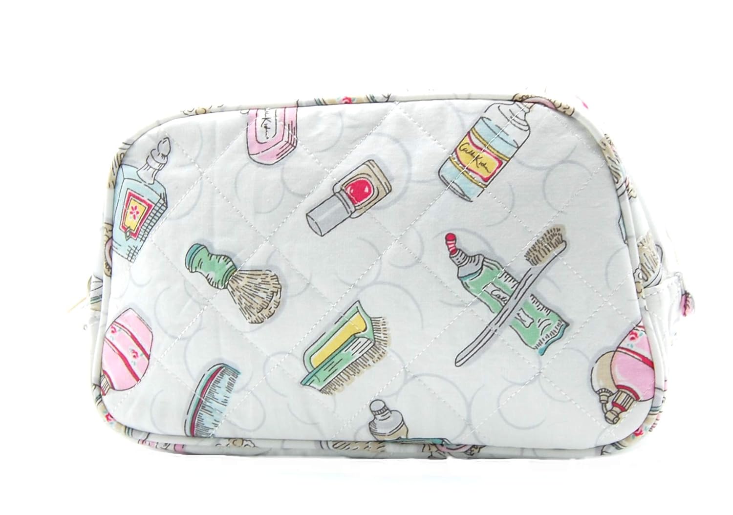 Cath Kidston Mid Size Wash Bag Toiletry Bathroom White White with Colorful Bathroom Utensils