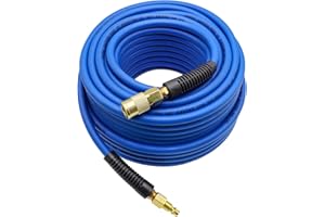 YOTOO Hybrid Air Hose 1/4 in. x 100 ft, 300 PSI Heavy Duty Air Compressor Hose, Lightweight, Kink Resistant, All-Weather Flex