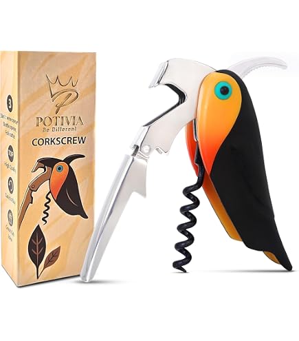 Amazon.com: D DrNeeko Parrot Shape Waiters Corkscrew Wine Opener