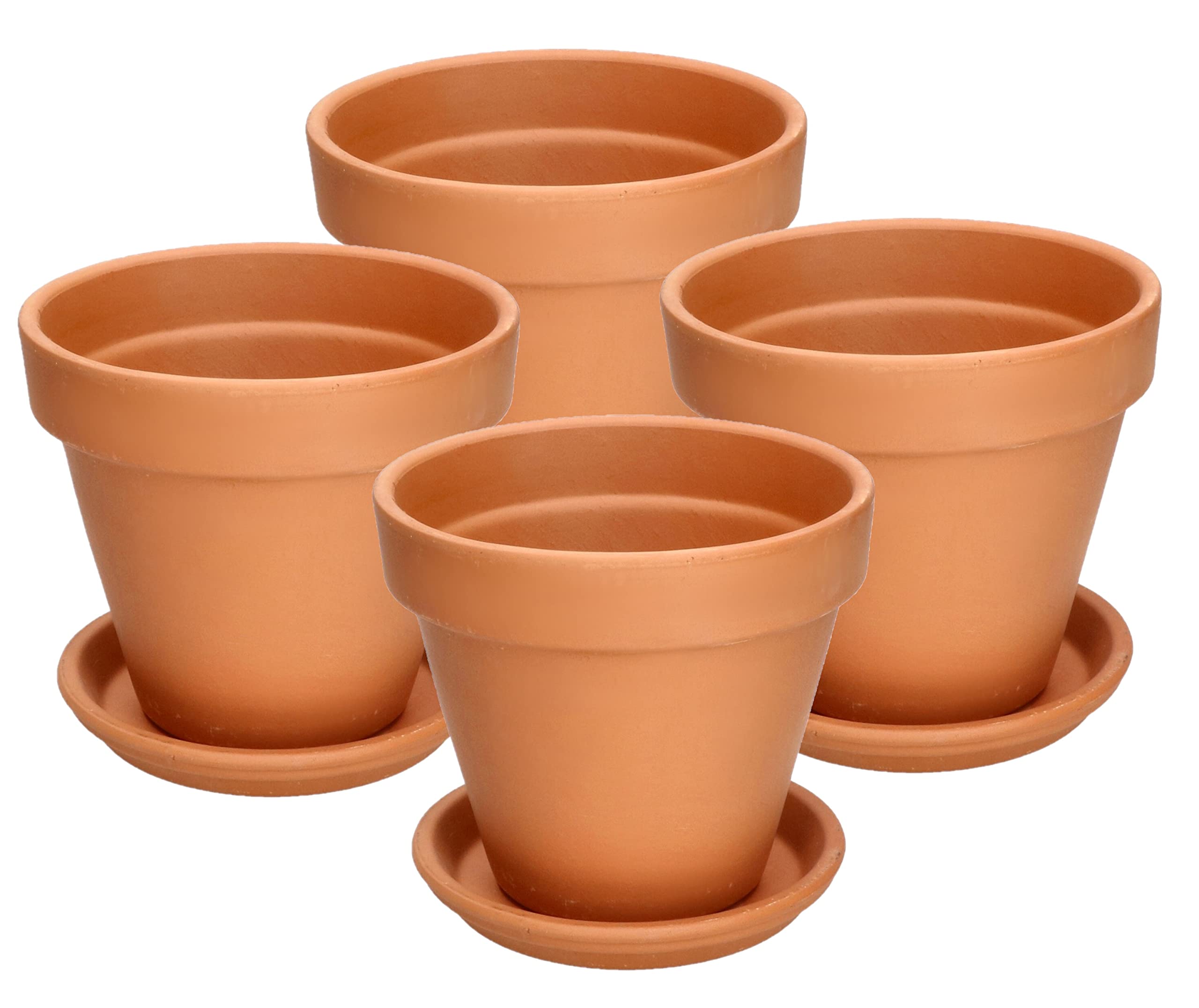 KOTARBAU® Terracotta Flower Pot Planter for Indoor and Gardens (Terracotta 11cm)