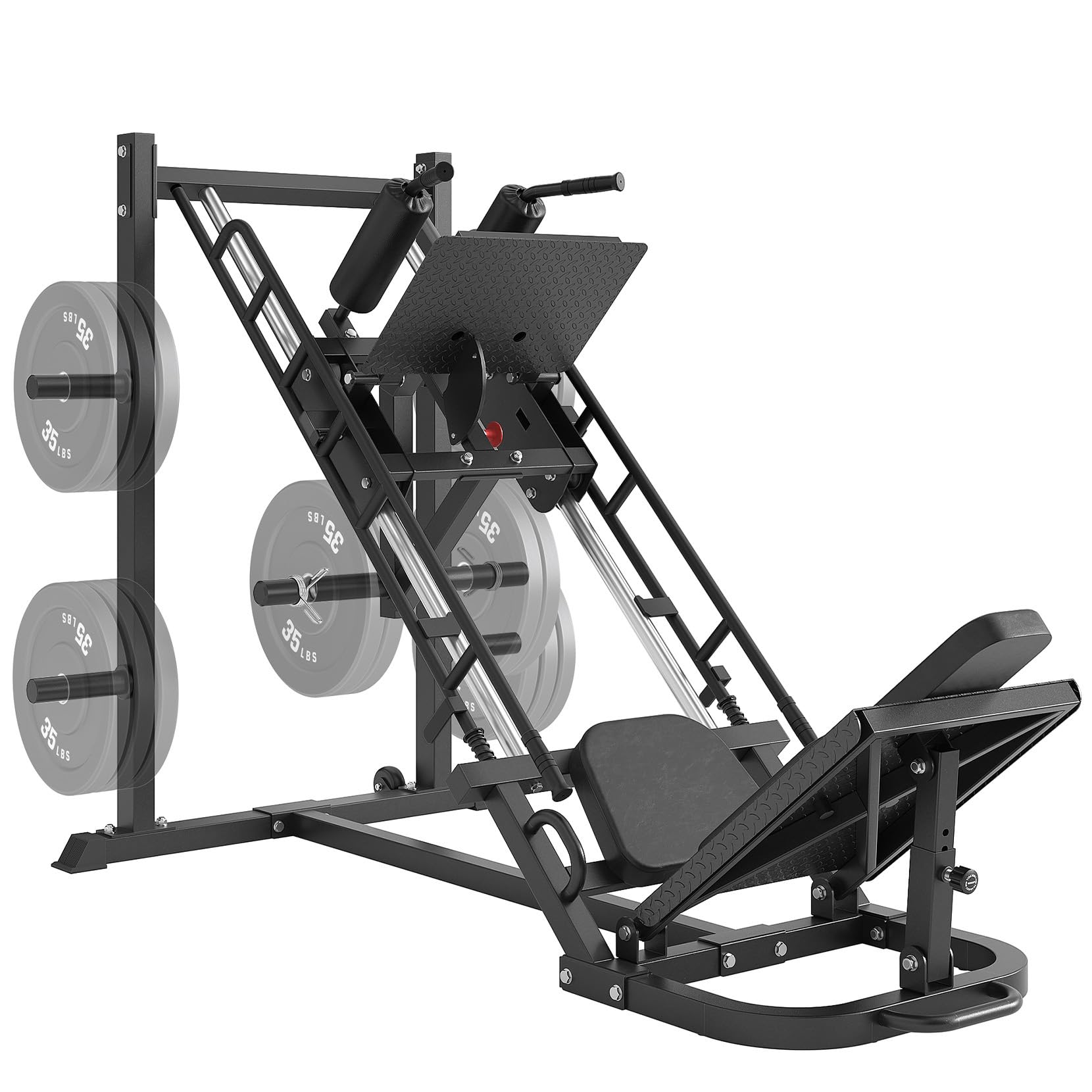 Photo 1 of ***(PARTS ONLY -SELLING AS IS )*** 
Dripex Leg Press Machine, Leg Press Machines for Home Gym, Professional Leg Press Hack Squat Machine Combo with 4 Weight Plate Storage Holders for Full Lower Body Workout