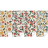 4 Pack Towels for Bathroom, Beach Towel, Microfiber Lightweight Beach Towels Oversized, Towel Accessories Vacation Necessities for Pool Swim Camping Travel Bath Spa 32x71 IN, Orange Pear Strawberry