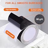 OQingluan Anti Slip Tape 15cm x 5m Black Heavy Duty Non Slip Step Tape view 2
