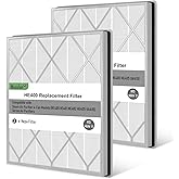 Musslan HE401 Replacement Filter for Shark Air Purifier 4 Model, HE401 HE402 HE405 HE400 3-Stage Filtration System of H13 True HEPA and Activated Carbon Pre-Filter, 2 Pack