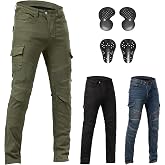 ForMTRider Motorcycle Pants with CE Level 2 Armor for Men and Women | EN1621-1 Certified Detachable Pads,Cold-Flex Honeycomb Armor,Riding Jeans,All Season,Commute Touring