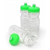 Rolling Sands BPA-Free 24 Ounce Water Bottles, 3 Pack, Made in USA