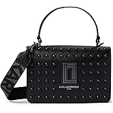 KARL LAGERFELD Women's Simone Studded Satchel Crossbody