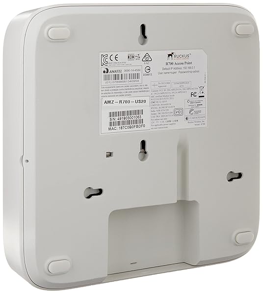RUCKUS SMART ZONE HIGH PERFORMANCE WI-FI 5 3X3:3 PLENUM RATED INDOOR ACCESS POINT R700
