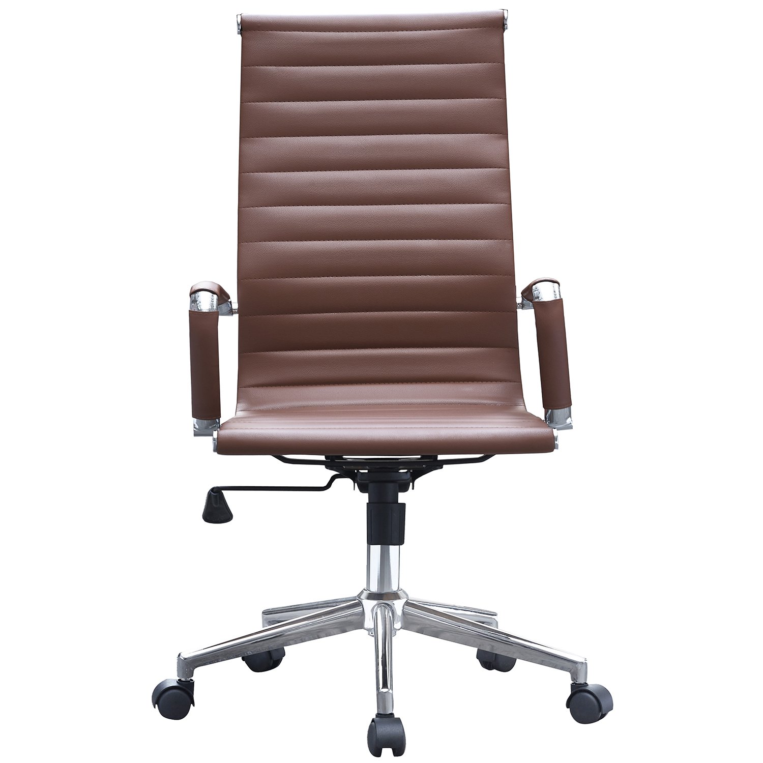 2xhome Mid Century Modern Contemporary Brown Desk Ergonomic Office