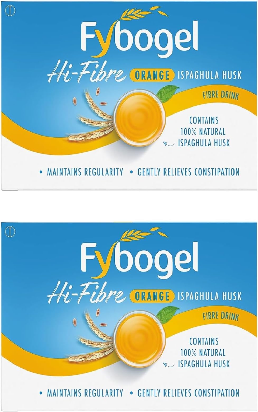 Fybogel Orange Fiber Supplement Sachets 60 Count Digestive Support