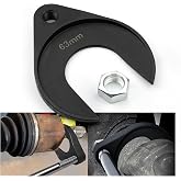 Julaiwy 63mm Inner CV Axle Puller Removal Tool with Nut, Front Wheel Drive Axle Pulley Attachment, CV Joint Fork Adapter Fits Slide Hammers with 5/8"-18 Threads, CV Joint Axle Removing Tool