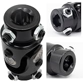 RABROPAR 3/4" DD X 3/4" DD Steering U Joint Powder Coated Universal Steering Shaft Black