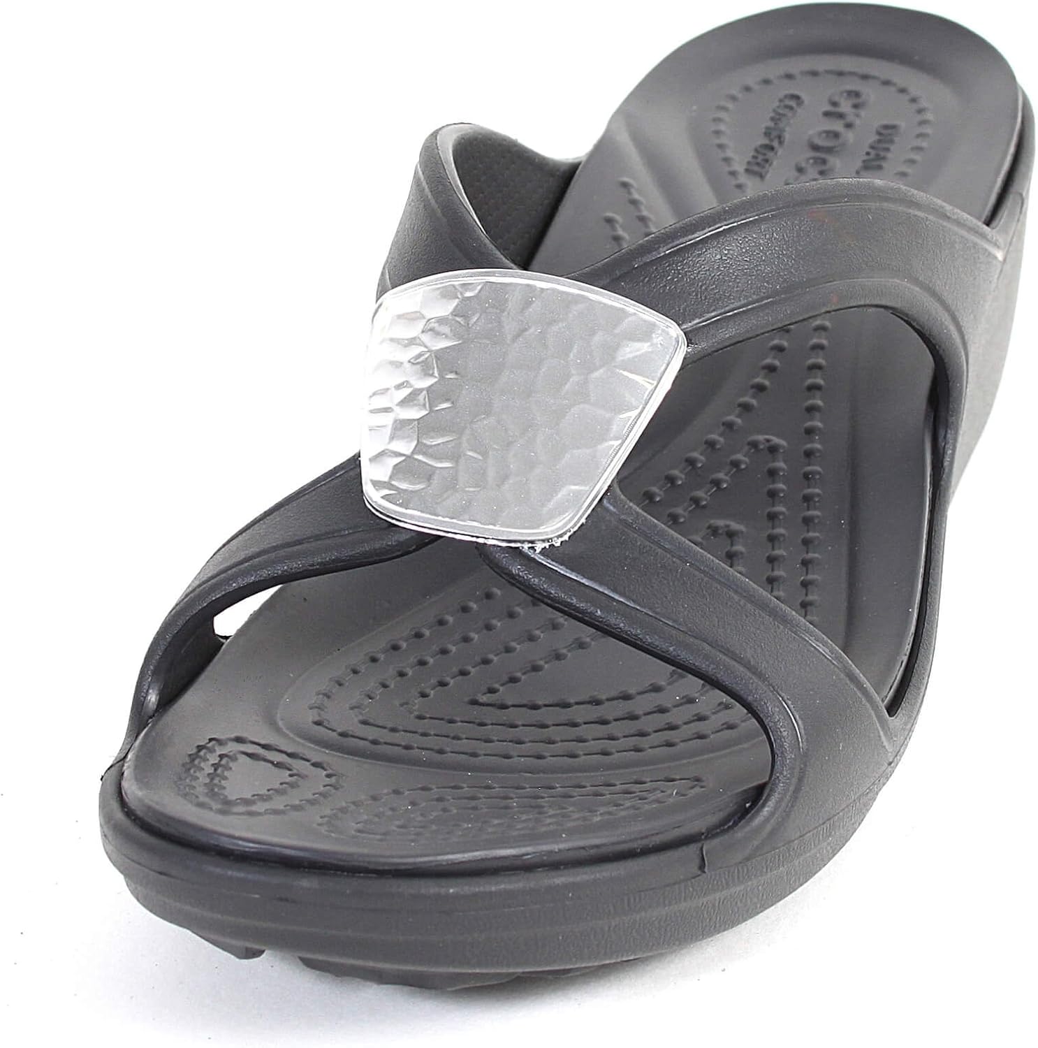 crocs sanrah embellished wedge