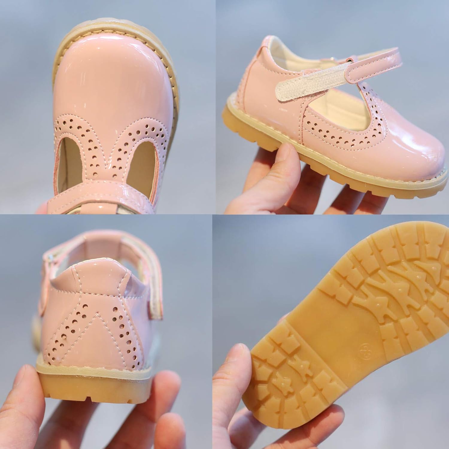 DADAWEN Girl's T-Strap School Uniform Dress Shoe Mary Jane Princess Flat: Shoes