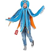 fun shack Adult Octopus Costume, Sea Creature Costume, Under The Sea Costumes, Halloween Costumes for Men