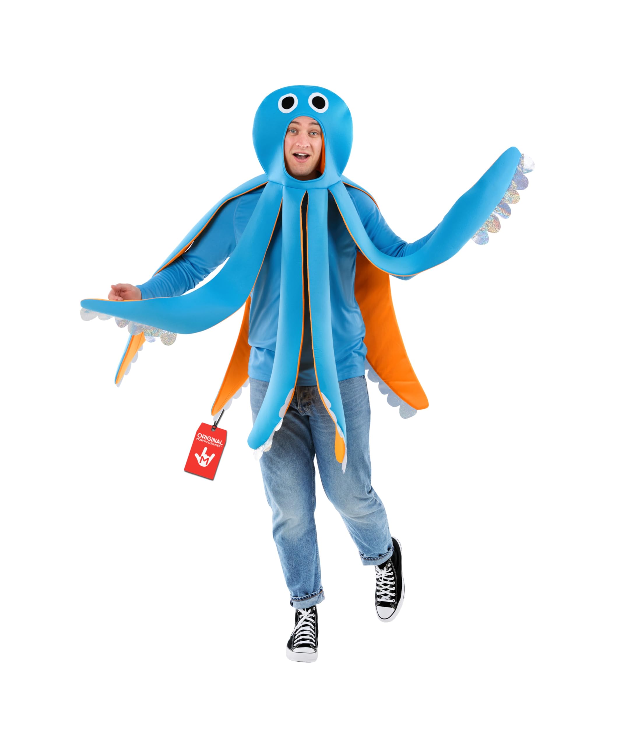 Fun Shack Octopus Costume for Adults, Under The Sea Sea Creature Outfit for Men and Women, Halloween Costumes Adult Women