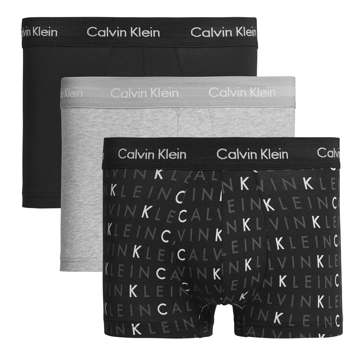 Calvin Klein Herren 3er Pack Boxershorts Low Rise Trunks Unterwäsche
