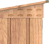 Duramax 2 Bike Metal Storage Shed Garden Shed Woodgrain Lockable Doors view 6