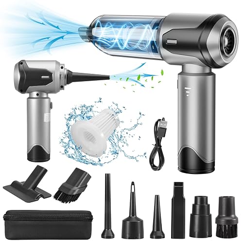 Grixz Handheld Vacuum Cleaner, 22000Pa Powerful Car Vacuum Cleaner Cordless, Lightweight Mini Vacuum Air Duster, Rechargeable Portable Vacuum for Car, Home, Kitchen, Office