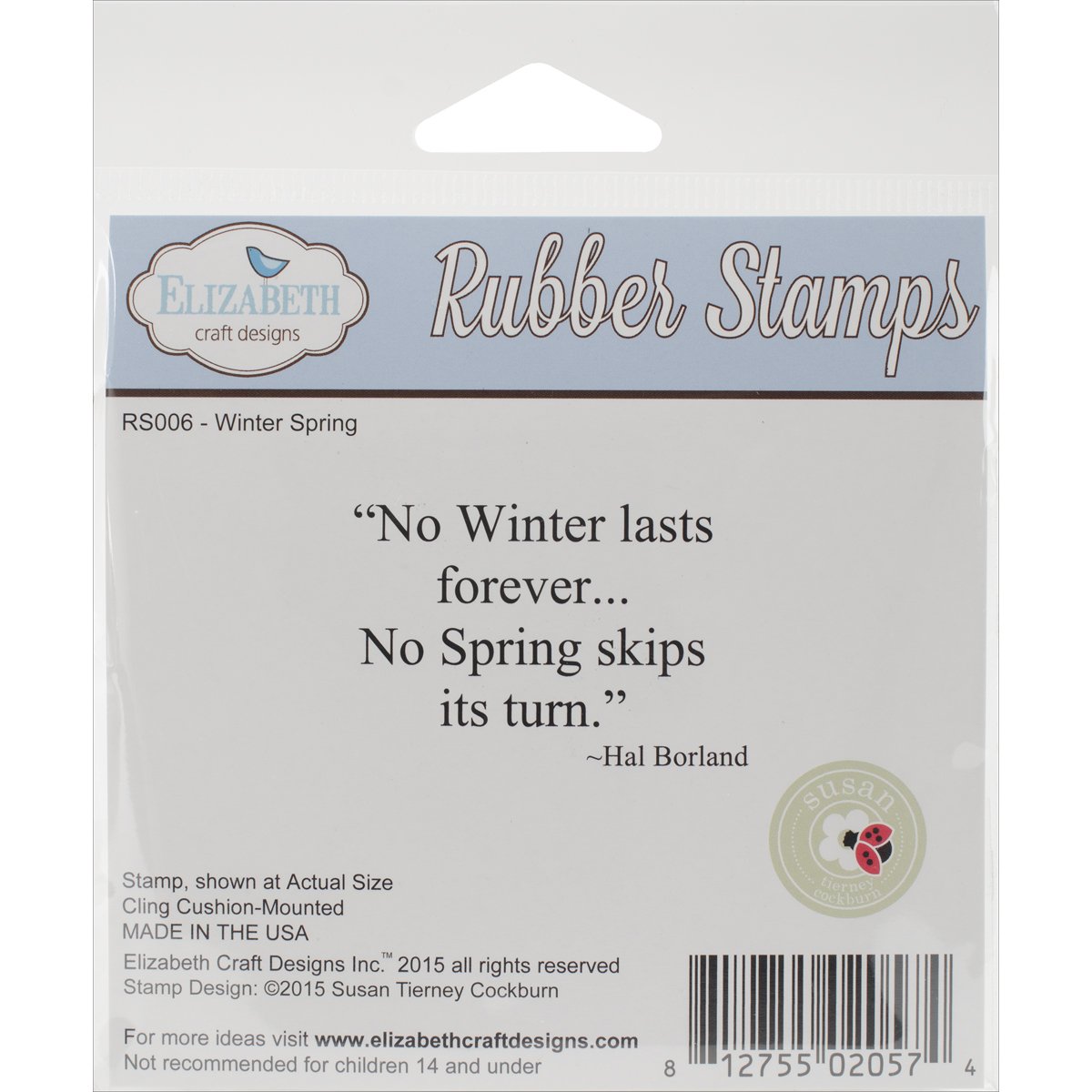 Elizabeth Craft Designs Stamps, Red, Medium