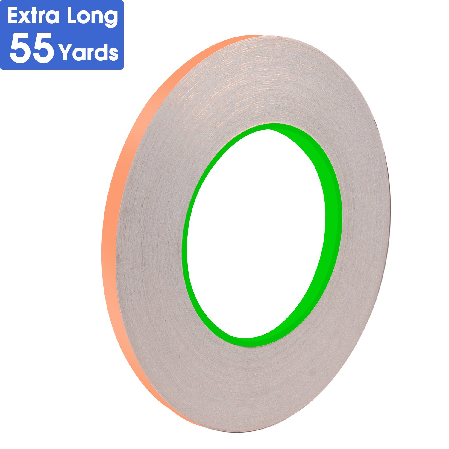 Copper Foil Tape with Conductive Adhesive EMI Shielding Stained Glass Soldering Electrical Repairs Slug&Snail Repellent Paper Circuits Grounding Crafts Projects Guitar GREEN BIRD (0.2 inch)