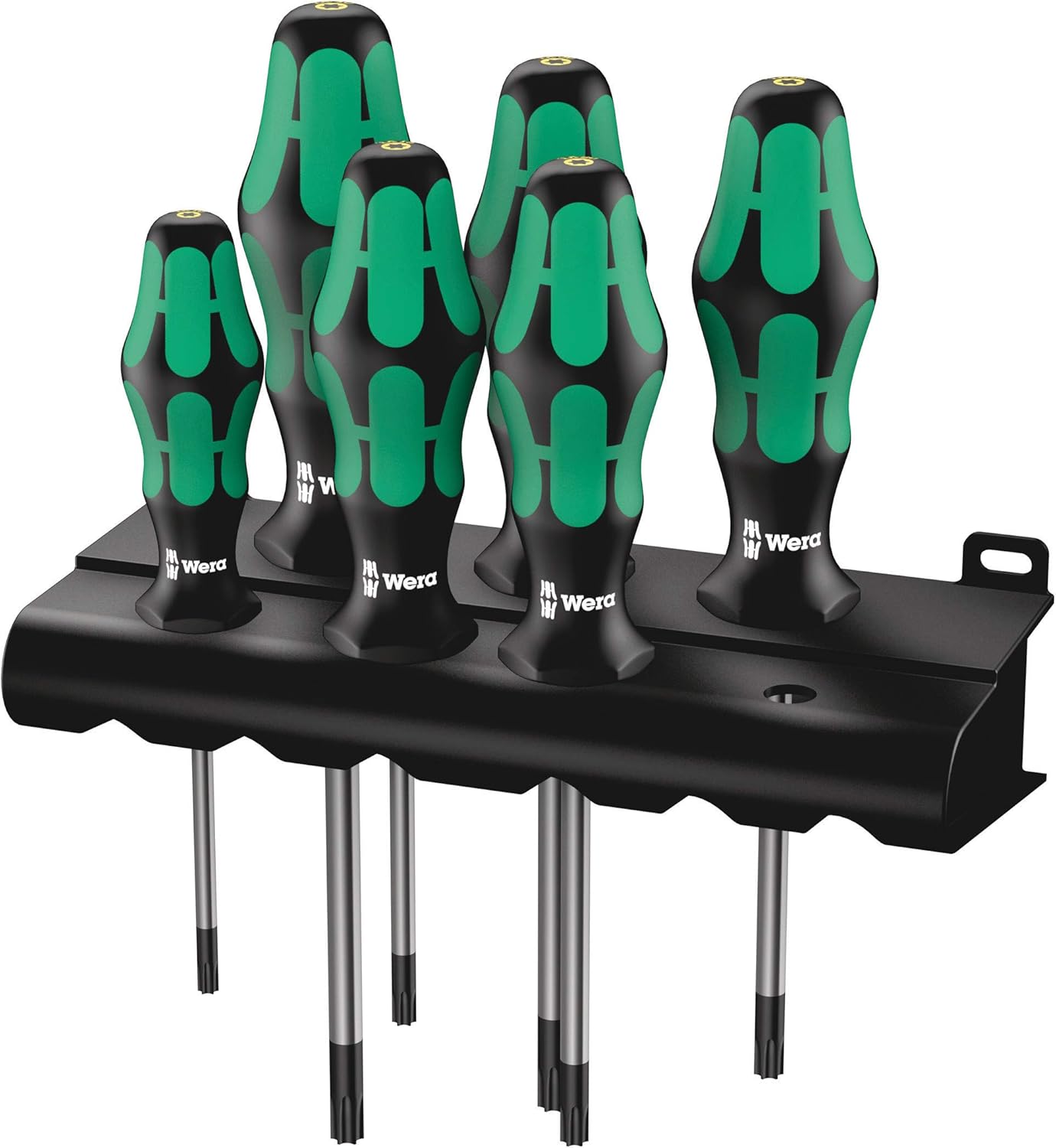 Wera 05028059001 Kraftform Plus 367/6 TORX HF (Holding Function) Screwdriver Set, TX10 to 40, 6 Piece, Multi-coloured