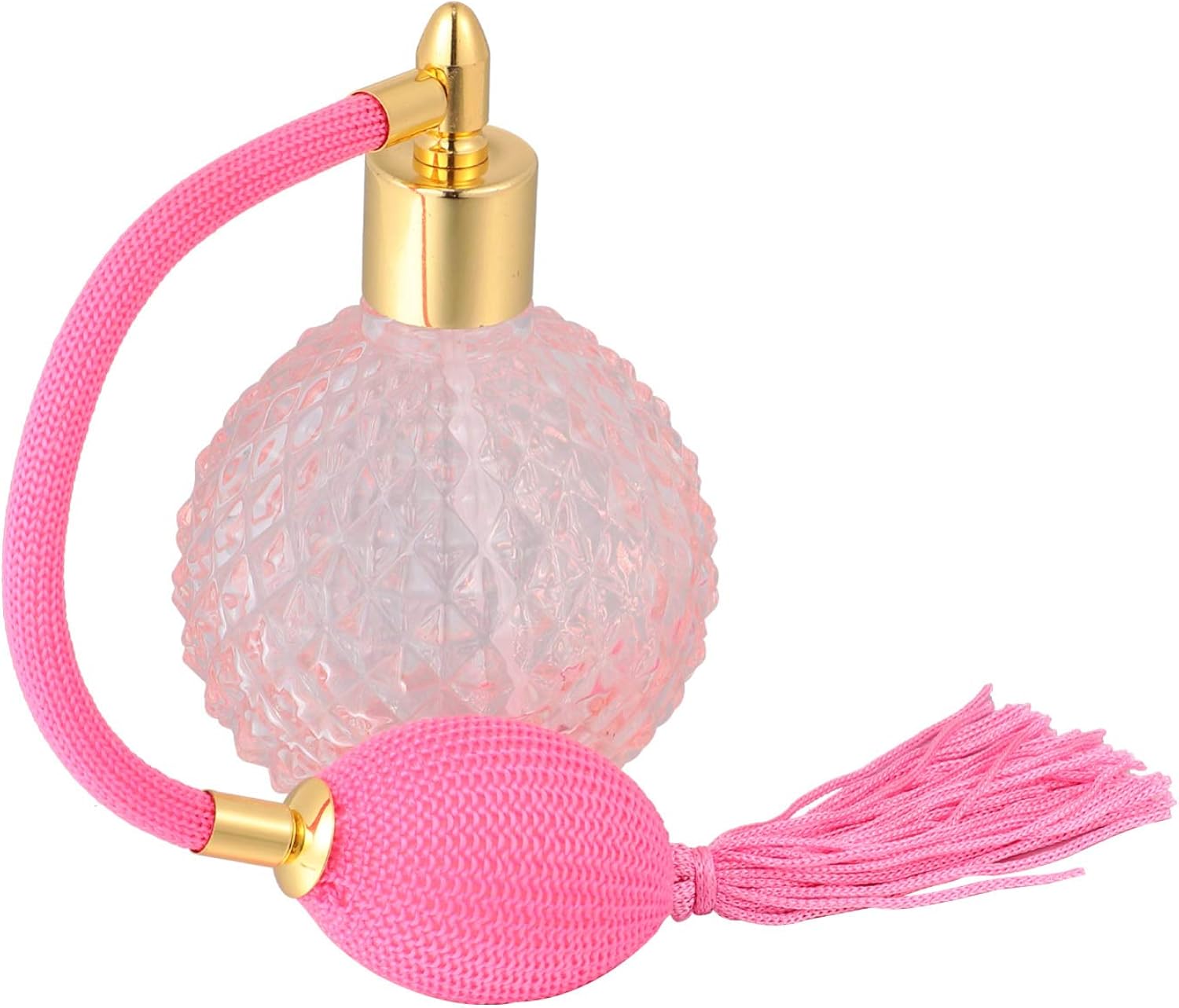 EXCEART Vintage Style Glass Perfume Bottle 100 ml with Long Spray