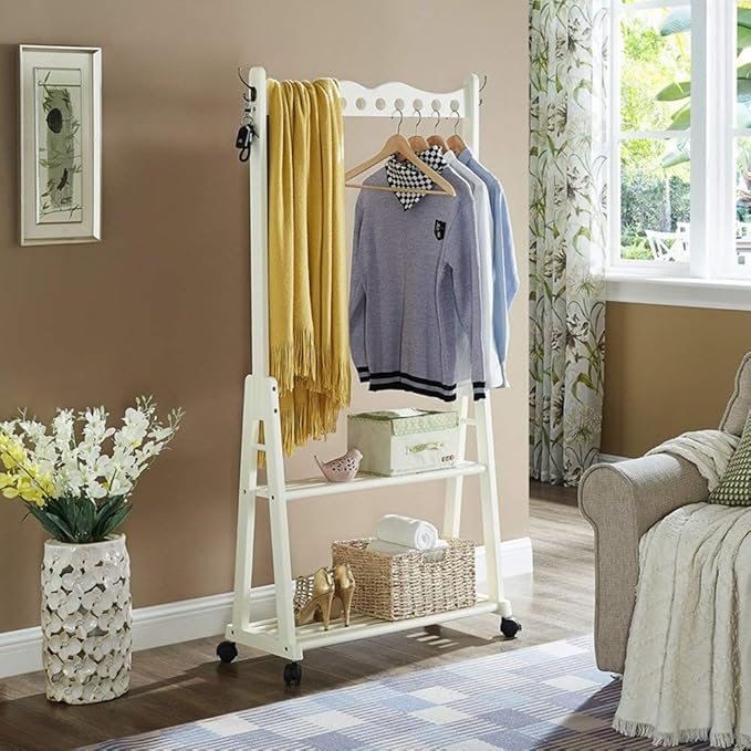 Coat racks Prenda con 4 Ganchos para Ropa Bastidores de Almacenamiento