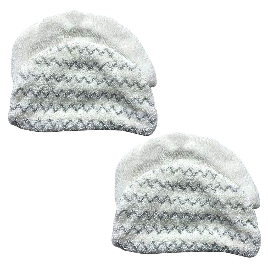 Iusun 4PC Steam Mop Pads Replacement Parts Spare Kits For Bissell Powerfresh Steam Mop 1252 1440 Series Vacuum Cleaner Sweeping Robot Accessories Set (white)