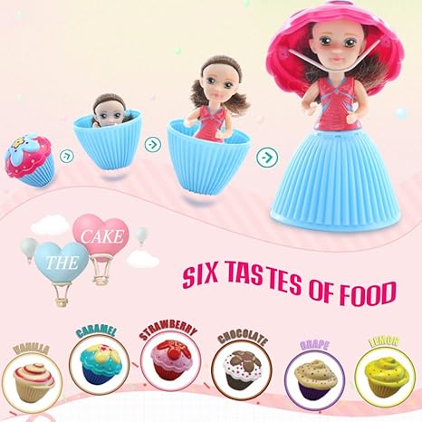 Goolsky Mode Cartoon Schöne Überraschung Cupcake Prinzessin Puppe Mini Schöne Nette Kuchen Puppe Spielzeug Geburtstagsgeschen