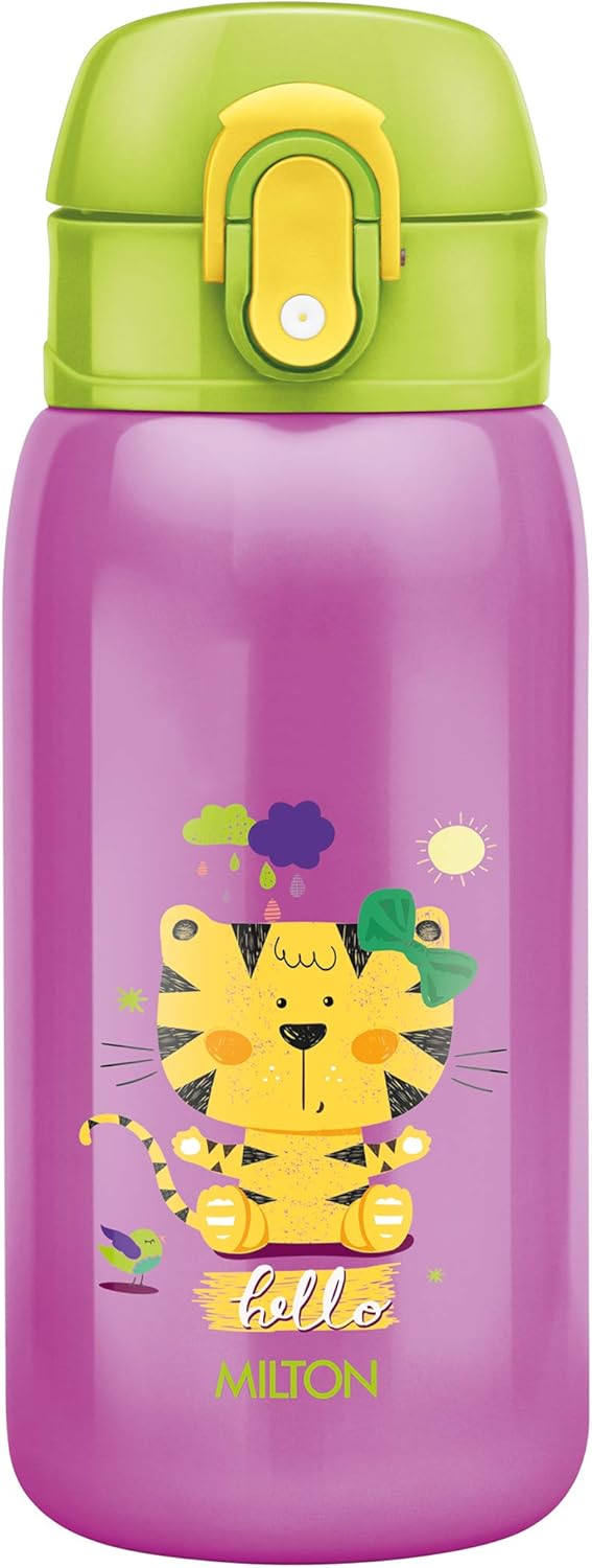 Milton Jolly 375 Thermosteel Kids Water Bottle, 300 ml, Purple Amazon.in Home & Kitchen