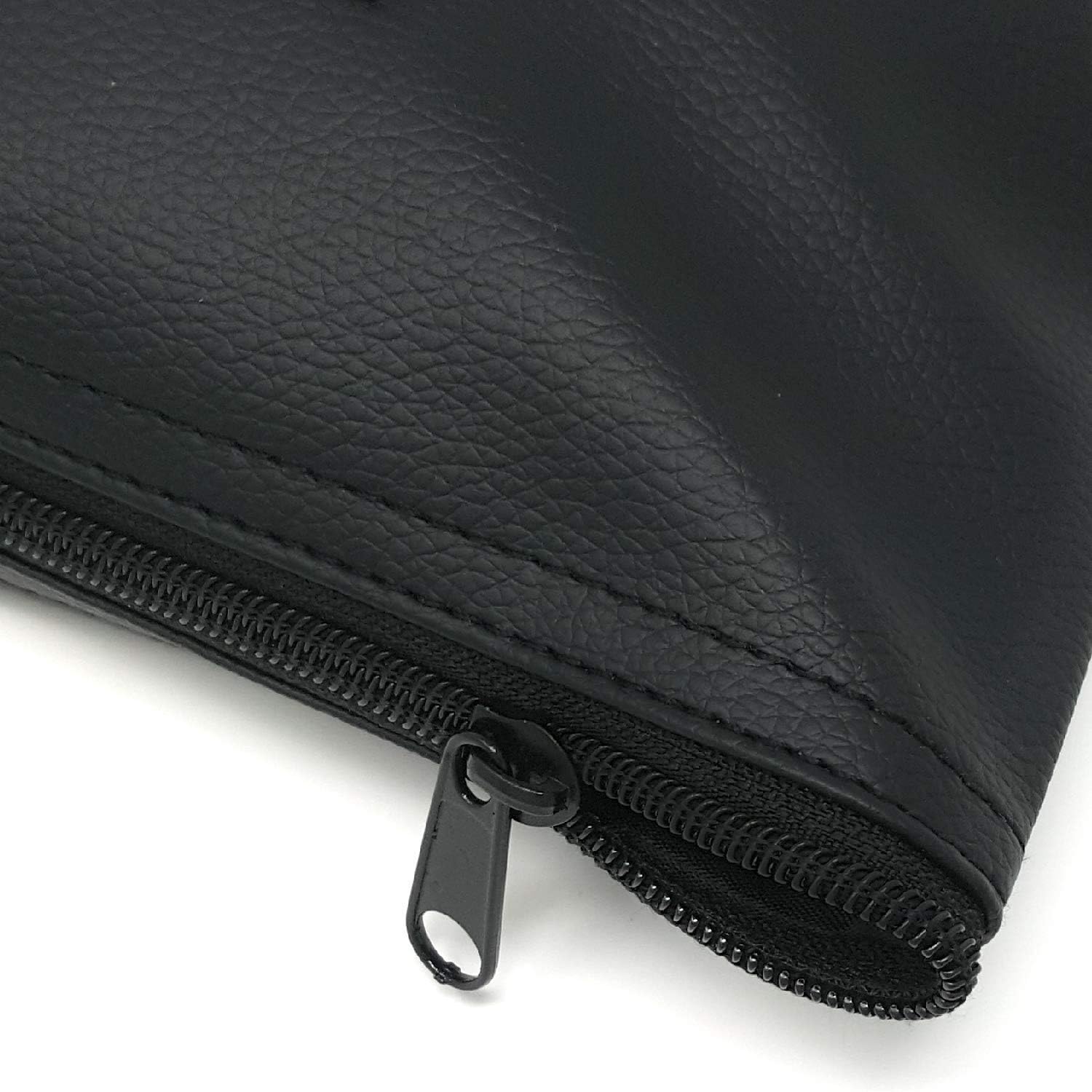 Money Bank Deposit Bag with Zipper | 11x6 inch | Durable Leatherette Money Cash Coin Check Wallet Pouch for Men & Women with Framed ID Window and Blank Card | by GIDABRAND (7) : Office Products