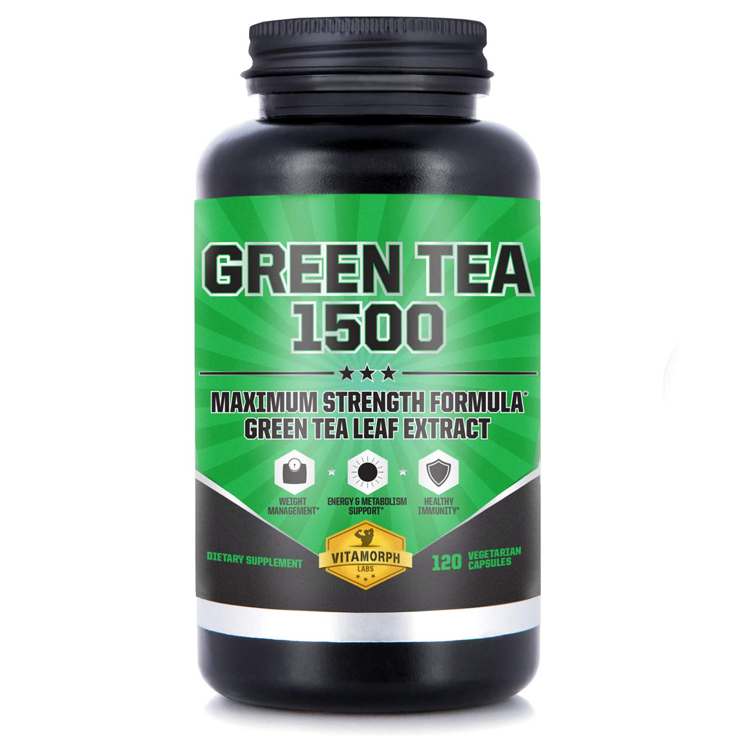 Green Tea 1500 Egcg Green Tea Extract Supplement, Maximum Strength