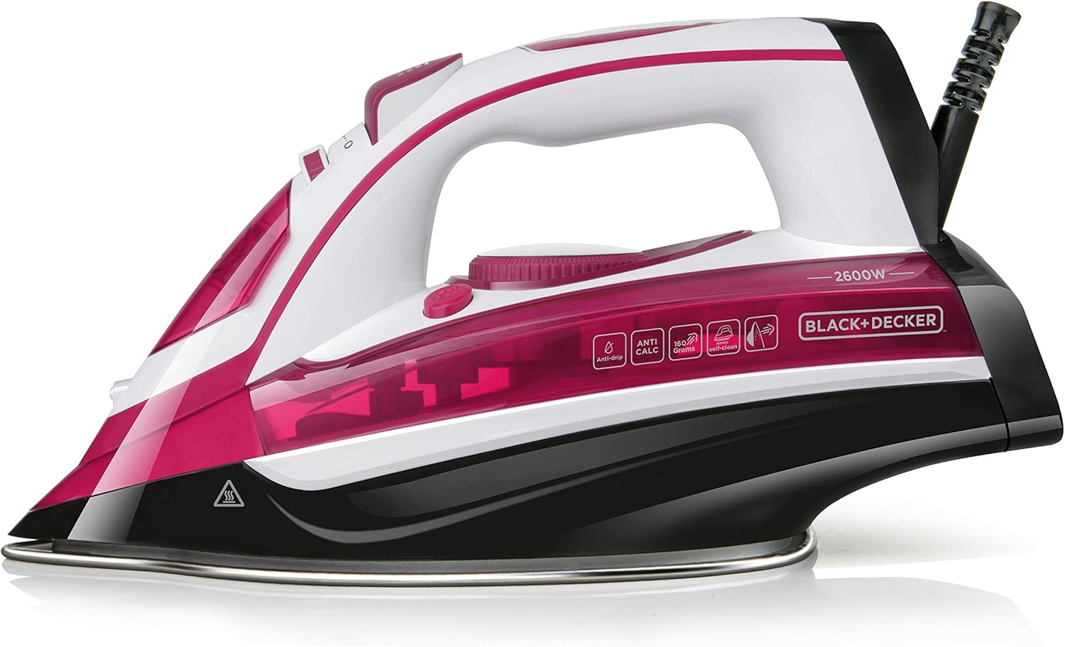 Black+Decker BXIR2600E Plancha de Vapor, 2600 W, Plástico, Rosa ...