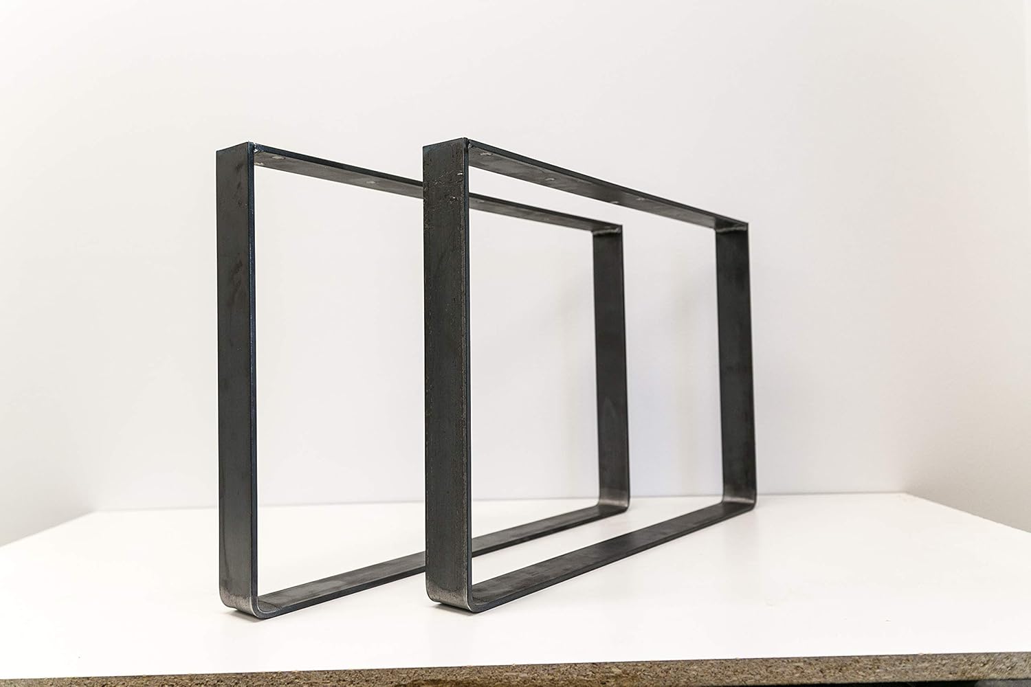 2 Pack (2"wide 1/4" Thick Metal) Square Metal legs