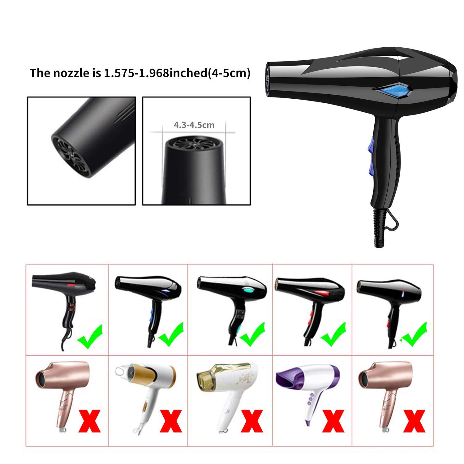 Universal Collapsible Hair Dryer Diffuser Attachment- Salon Grade tool ,Lightweight Foldable Portable Travel Folding Design Fit Most of blow Dryers-PinkPink: Beauty