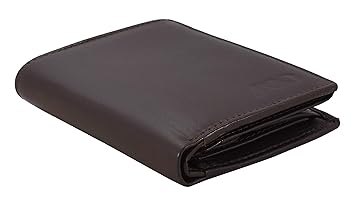 Annodyne Pure Leather Wallet for Men (Dark Brown)