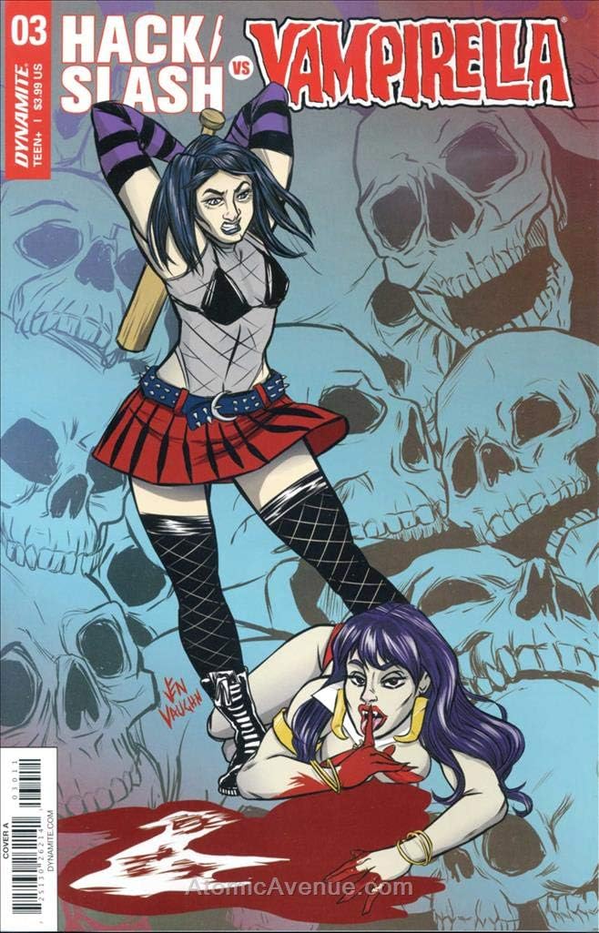 Amazon Com Hack Slash Vs Vampirella 3a Vf Nm Dynamite Comic Book Entertainment Collectibles