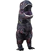 Piamif Inflatable Dinosaur Costume Adult, Fancy Halloween Blow up T-Rex Costume Full Body Dino Costume for Cosplay Party