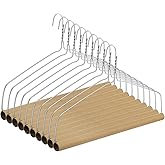 Didaey 10 Sets Heavy Duty 18" Drapery Hangers with Strong 10.5 Gauge Alloy Steel Wire for Heavy Items