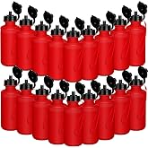 Zubebe 36 Pcs Sports Water Bottles Squeeze Bulk 21 oz | Reusable Plastic Water Bottles with Carry Strap, Operation Christmas Sports Donation Gifts for Students Travel Hiking Cycling