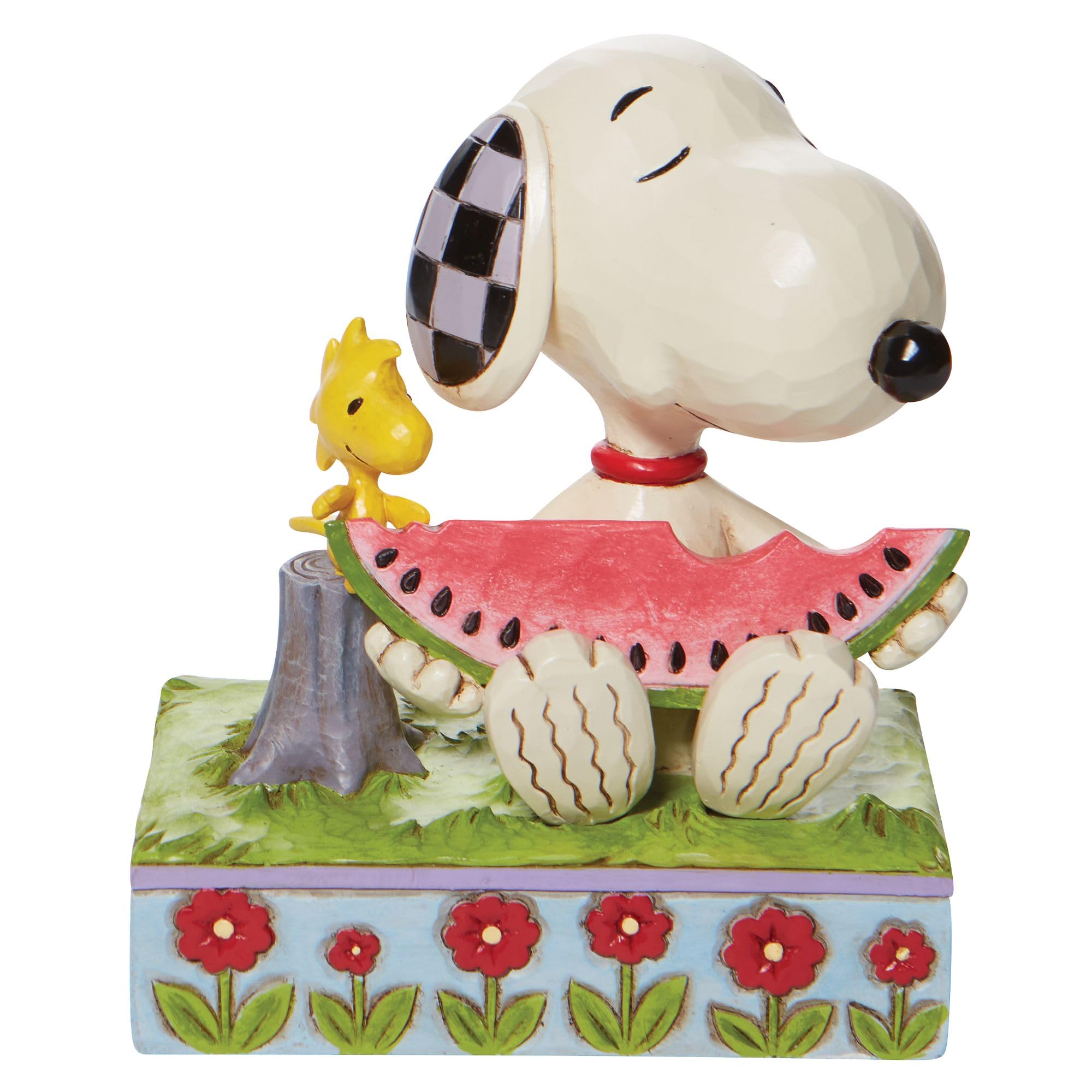 Enesco Jim Shore Snoopy Eating Watermelon Figurine