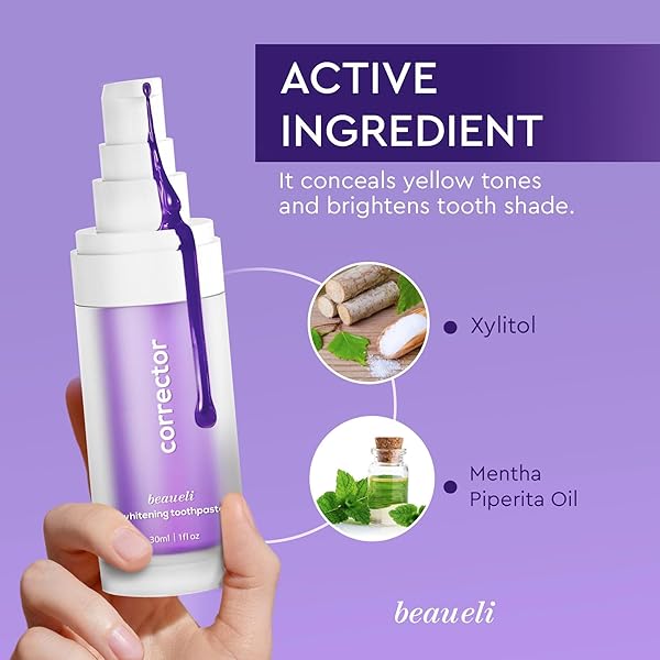 PURPLE WHITENING TOOTHPASTE FOR ADULTS – TEETH WHITENING, 30ML