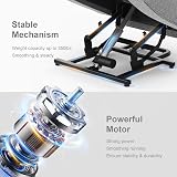 BareTay Power Lift Recliner Chair with Massage Heat USB Type C 2 Cup Holders view 5