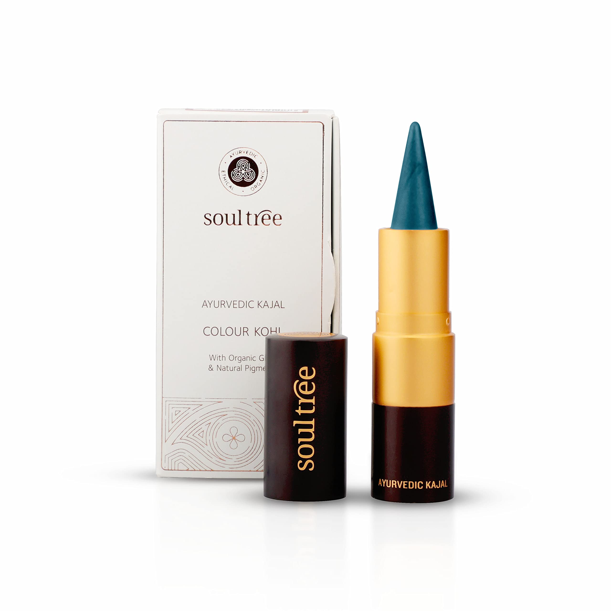 SOULTREE Ayurvedic Caribbean Teal Kajal 014 (3 Gram)