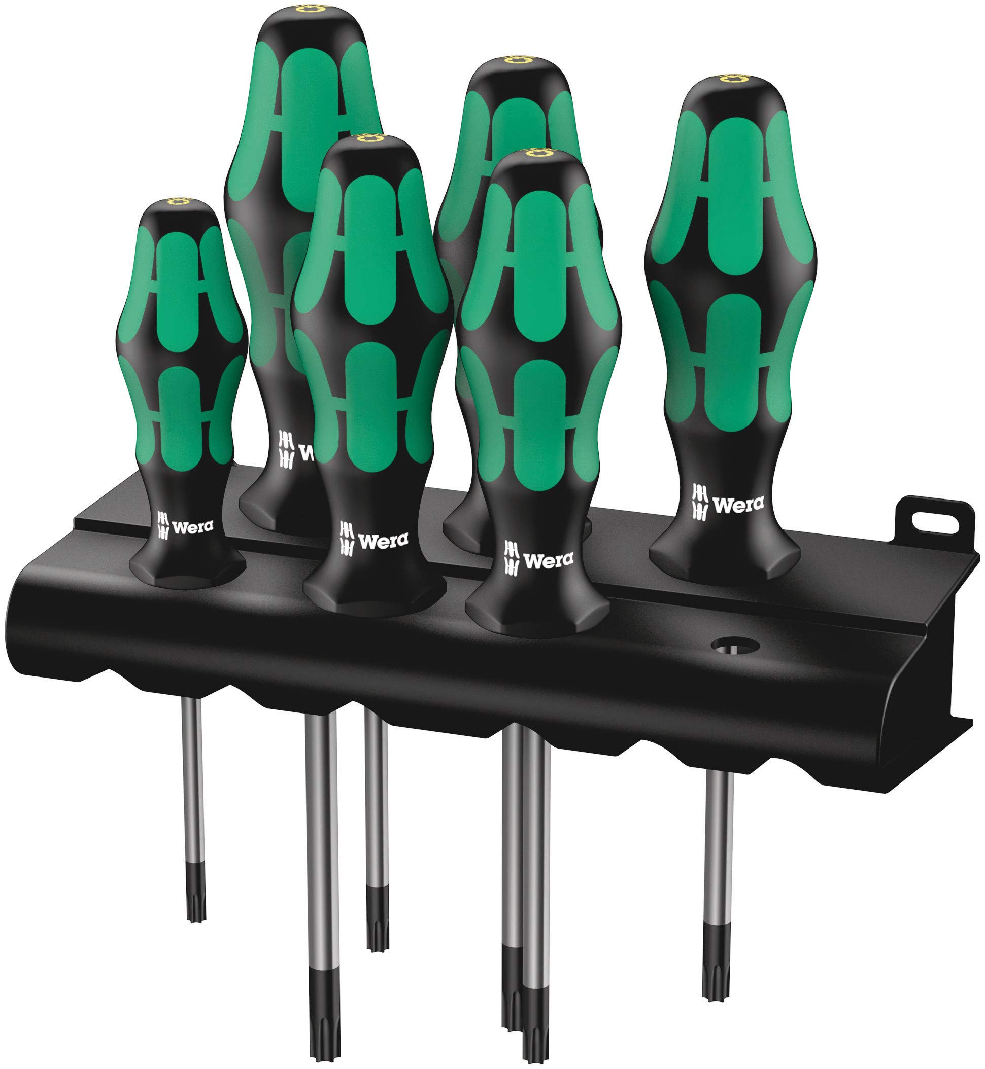 Wera 05028059001 Kraftform Plus 367/6 TORX HF (Holding Function) Screwdriver Set, TX10 to 40, 6 Piece