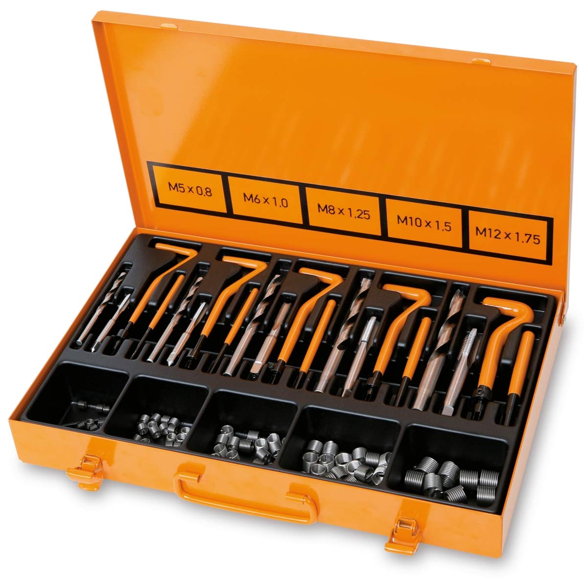 Beta 4370550 Helicoid for Repairing Damaged Threads, M5/M6/M8/M10/M12 Assortment