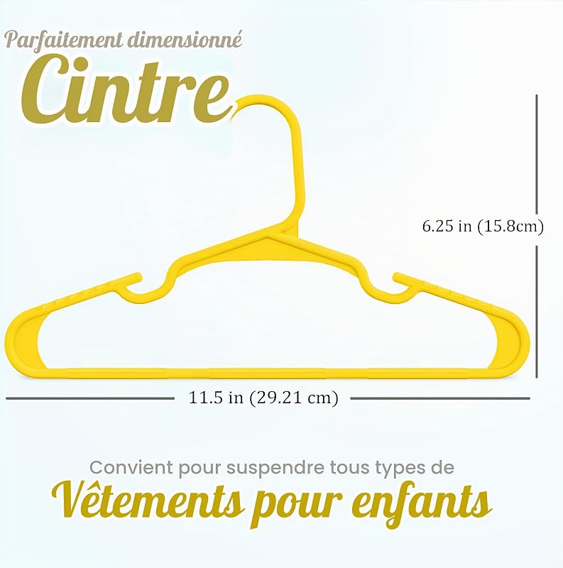 40 Paquets, cintres Enfants, Multicolore